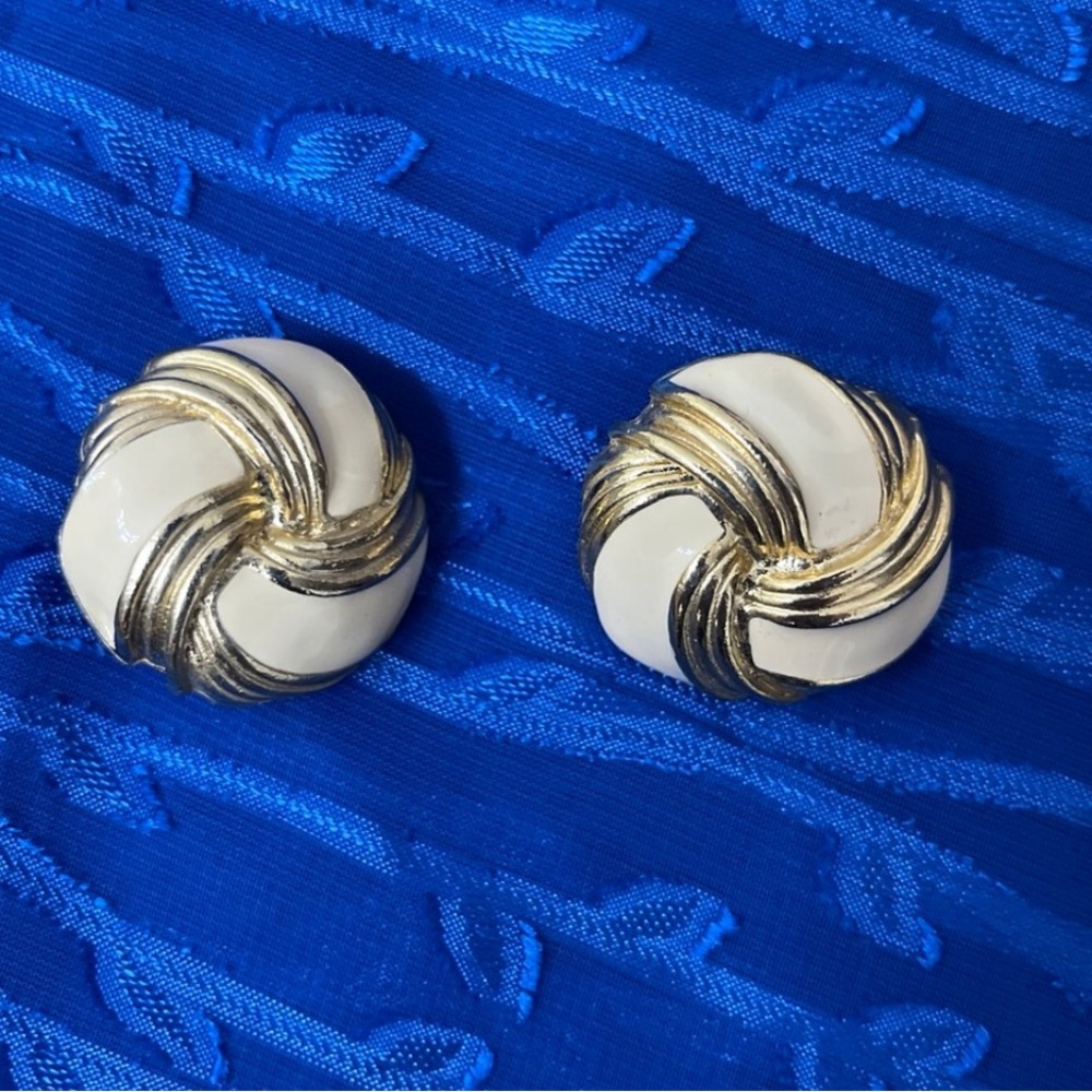 Vintage Enamel Earrings